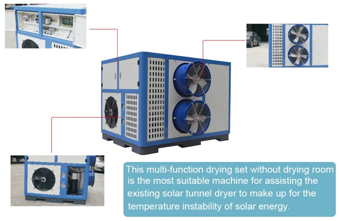 6HP Commercial type solar heat pump drying system 2