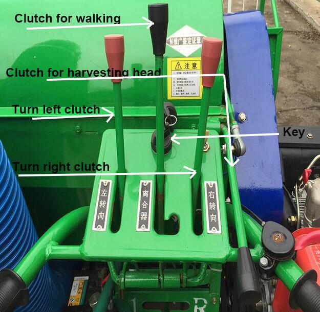 Crawler wheel Rice Harvester