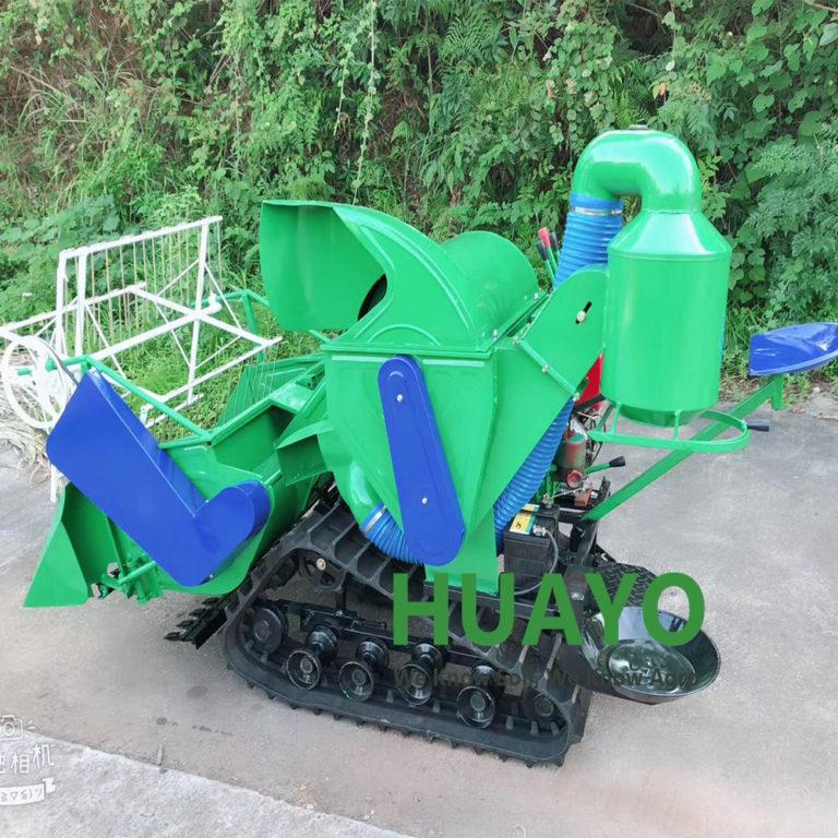 Crawler wheel Rice Harvester