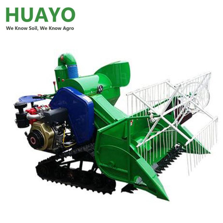 Crawler wheel Rice Harvester