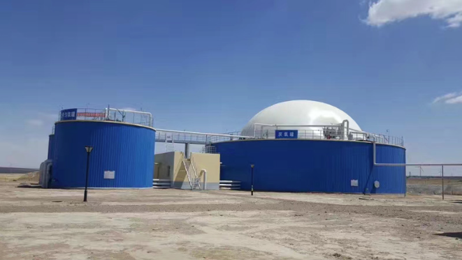 Integrated Biogas Anaerobic Fermentation Tank for CHP