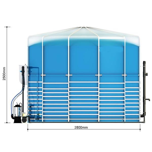 Portable assembly biogas system-15m3