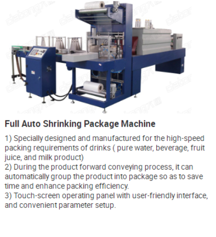 Liquid juice milk bottle packing machine