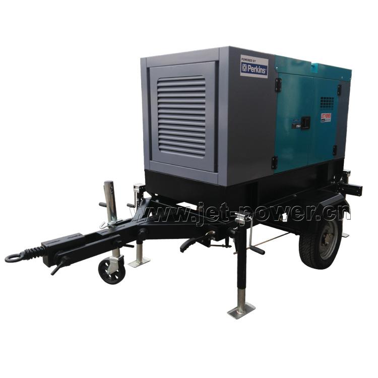 Trailer Type diesel generator set with 2 wheels - Fuzhou Jet Electric Machinery