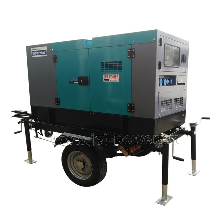 Trailer Type diesel generator set with 2 wheels - Fuzhou Jet Electric Machinery