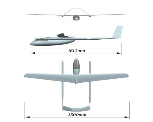 FLY-350 flying wing VTOL