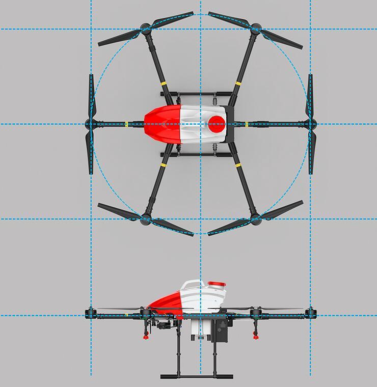 FDAD-H616L Hybrid crop spot spraying drone for agriculture