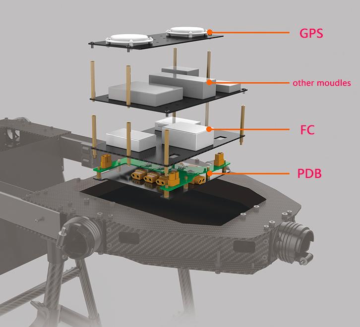 FDAD-H616L Hybrid crop spot spraying drone for agriculture