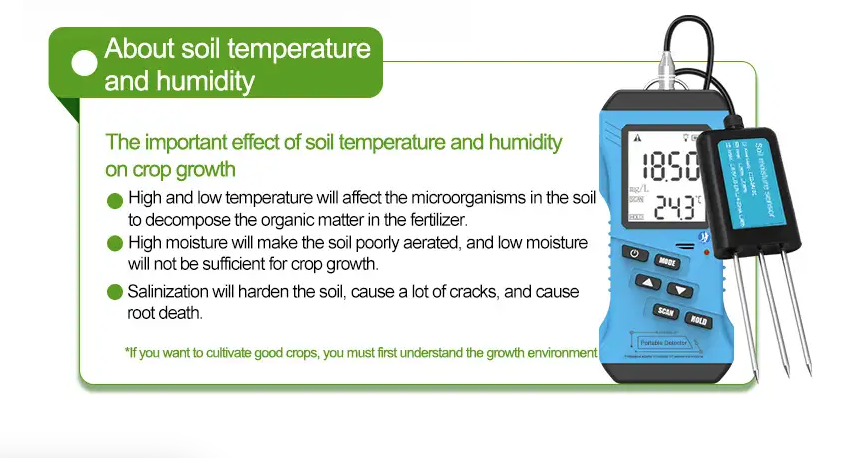 Economic Version Soil PH EC NPK EC Temperature and Moisture Monitoring Sensor with Handheld Platform