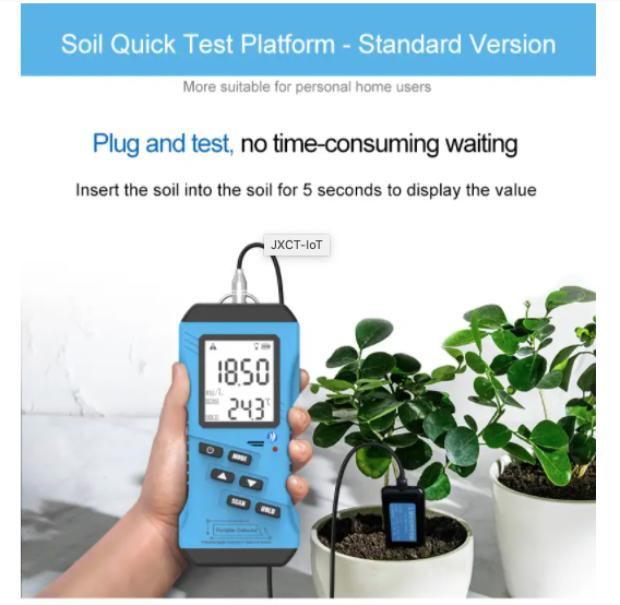 Economic Version Soil PH EC NPK EC Temperature and Moisture Monitoring Sensor with Handheld Platform