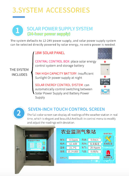 IOT weather station online weather monitoring system for school outdoor agriculture, automatic meteorological station