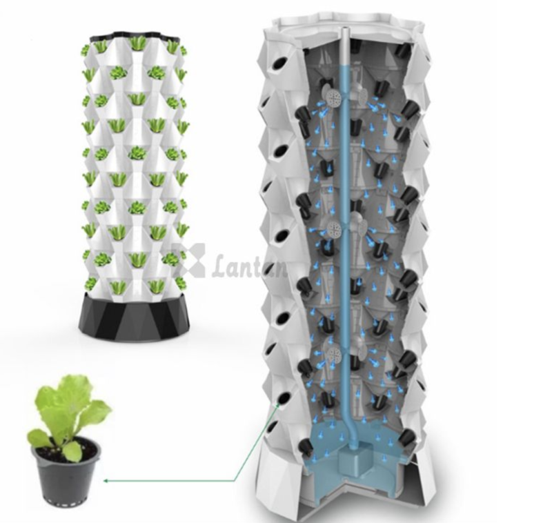 Vertical Hydroponic Grow Tower