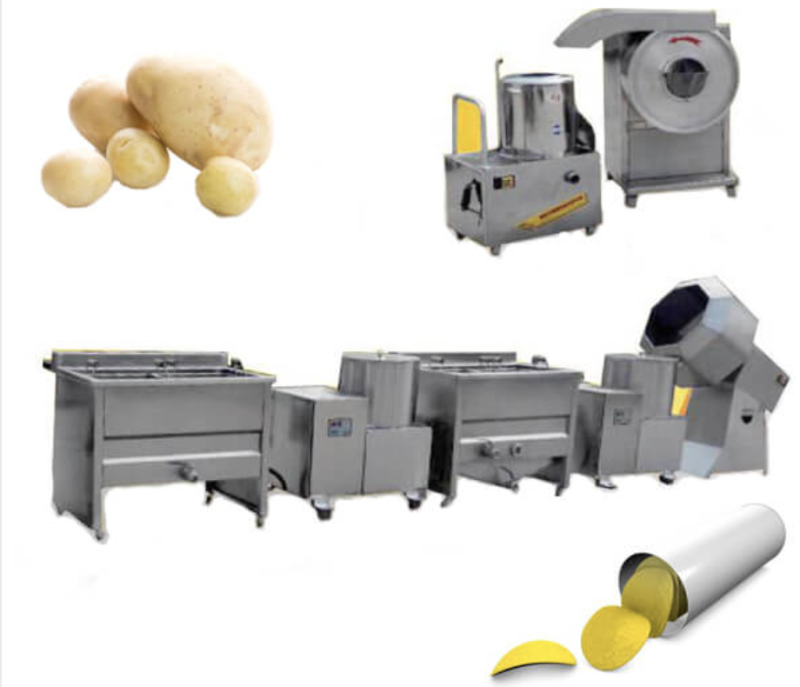 Semi-automatic Potato Chips Production Line