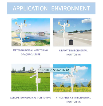 IOT weather station online weather monitoring system for school outdoor agriculture, automatic meteorological station